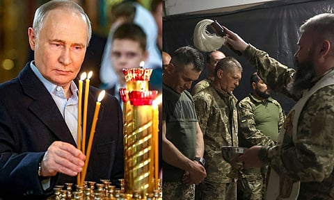 ஆர்த்தடாக்ஸ் ஈஸ்டர்: ரஷியா - உக்ரைன் இடையே 32 மணி நேர போர் நிறுத்தம் அறிவிப்பு