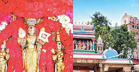 திருமண கோலத்தில் காட்சி தரும் மயிலம் முருகன்