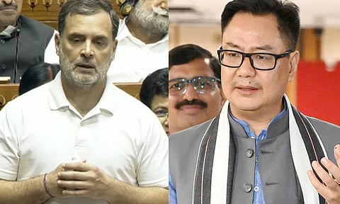 ராகுல் காந்தி அவமரியாதையாக பேசுவதை ஏற்றுக்கொள்ள முடியாது..!- கிரண் ரிஜிஜூ