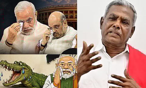 பெண்கள் மீது கடுகளவு அக்கறையும் இல்லாத கூட்டம் ஆர்எஸ்எஸ் - பாஜக: பெ.சண்முகம்