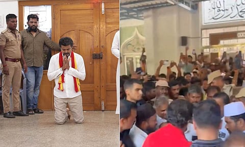 திருச்சி கிழக்கு: தேவாலயத்தைத் தொடர்ந்து மசூதியில் விஜய் தொழுகை!