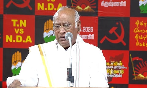 இந்திய நாடே ஸ்டாலின் பின்னால் இருக்கிறது..!- மல்லிகார்ஜூன கார்கே