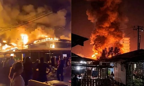 VIDEO: மலேசியாவில் பயங்கர தீ விபத்து.. 9000 வீடுகள் எரிந்து நாசம் - 1000 பேர் இடப்பெயர்வு 