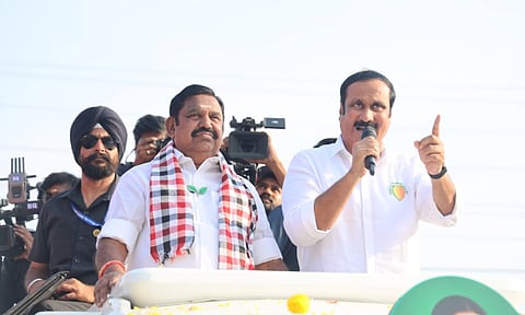 ‘இன்னும் 2 வாரத்தில் தமிழ்நாட்டின் முதலமைச்சராக பதவியேற்பார் பழனிசாமி’ - எடப்பாடியில் அன்புமணி பேச்சு