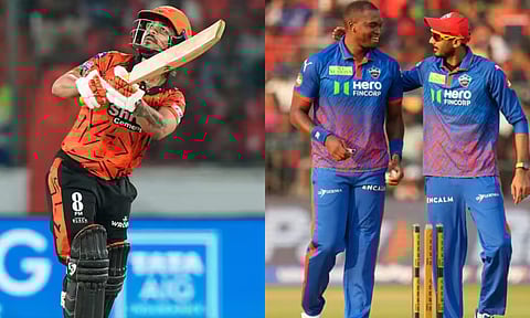 ஹைதரபாத் அணிக்கு எதிராக பந்துவீசும் டெல்லி... யாருக்கு 4-வது வெற்றி? 