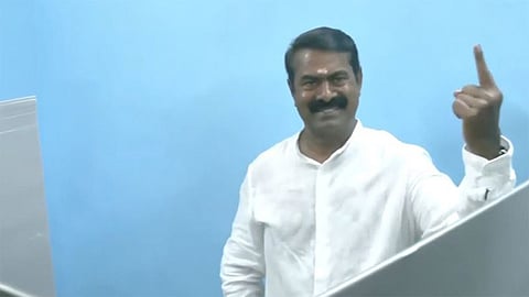 வாக்களிக்காமல் இருப்பதும் ஒருவித தேச துரோக குற்றம்தான் - சீமான் பேட்டி