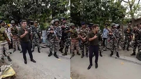 திரிணாமுல் காங்கிரஸ் வேட்பாளருக்கு சிங்கம் போலீஸ் அதிகாரி எச்சரிக்கை: தேர்தல் ஆணையம் எடுத்த நடவடிக்கை