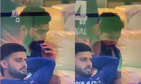 மாட்டிக்கிட்டியே பங்கு.. போட்டிக்கு இடையில் இ-சிகரெட் புகைத்த  ரியான் பராக் - வீடியோ வைரல் | Riyan Parag