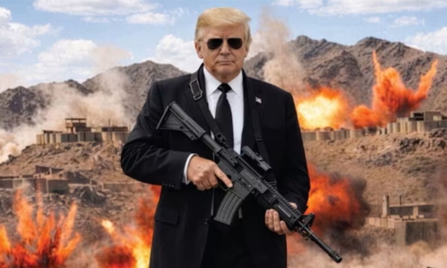 இனி நல்லவனாக இருக்க மாட்டேன்.. கையில் துப்பாக்கியுடன் புகைப்படம் வெளியிட்டு ஈரானுக்கு டிரம்ப் மிரட்டல்