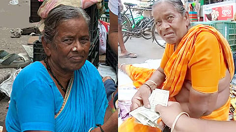 மூதாட்டியிடம் டம்மி 500 ரூபாய் நோட்டை கொடுத்து மாம்பழம் வாங்கிய பெண் கைது