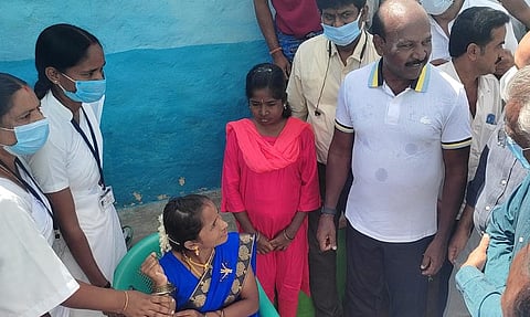 மருத்துவ பரிசோதனை முகாமை அமைச்சர் மா.சுப்பிரமணியன் தொடங்கி வைத்து பார்வையிட்டார்.