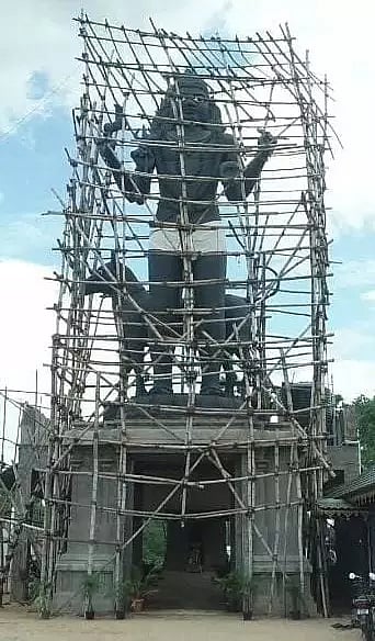 39 அடி உயர பிரமாண்ட கால பைரவர் சிலை.