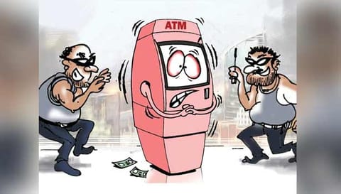 ஏ.டி.எம்-ல் பணம் திருட முயற்சி