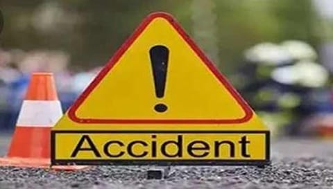 சரக்கு வேன் கவிழ்ந்து விபத்து