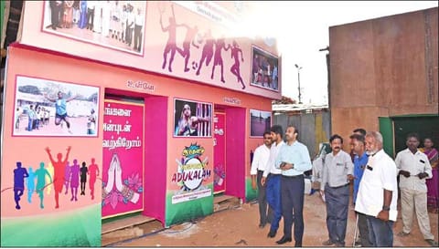 அரசு பொருட்காட்சி அரங்குகளை கலெக்டர் சமீரன் ஆய்வு