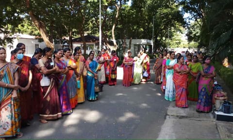 சத்தியமங்கலத்தில் இன்று விடைத்தாள் திருத்தும் ஆசிரியர்கள் ஆர்ப்பாட்டம்