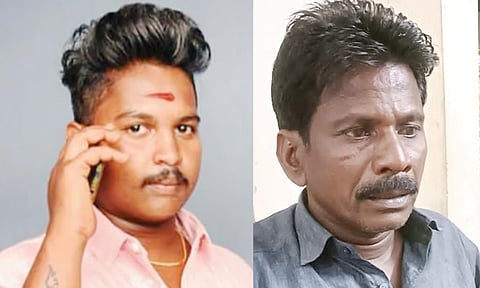 கொலை செய்யப்பட்ட முத்தரசனையும், சரணடைந்த மாமனார் ரவிச்சந்திரனையும் படத்தில் காணலாம்.