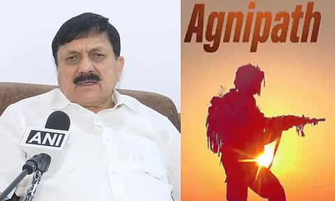 கர்நாடகா உள்துறை அமைச்சர் அரக ஞானேந்திரா&nbsp; &nbsp; &nbsp; அக்னிபாத் திட்டம்&nbsp;