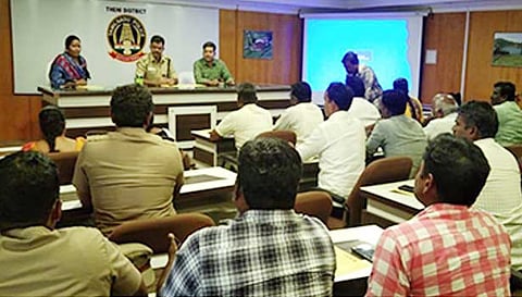 பயிற்சியில் கலந்து ெகாண்ட போலீசார்.