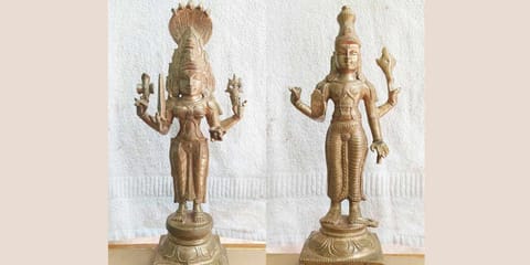 கடலூரில் சிக்கிய 2 ஐம்பொன் சிலைகள் மதுரையில் இருந்து கடத்தப்பட்டதா?- போலீசார் விசாரணை