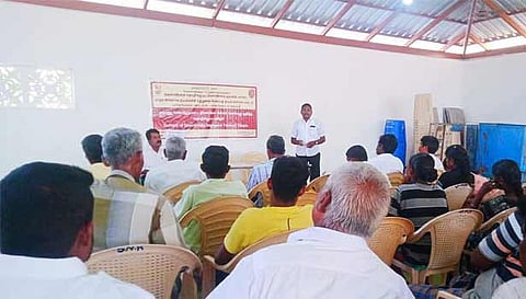 திலேப்பியா மீன்வளர்ப்பு குறித்த பயிற்சி நடைபெற்ற போது எடுத்தபடம்.