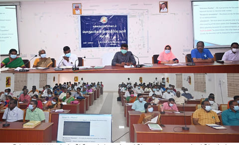 கள்ளக்குறிச்சியில் மாவட்ட வருவாய் அலுவலர் விஜய் பாபு தலைமையில் மக்கள் குறைதீர்க்கும்  நாள் கூட்டம் நடைபெற்றது.