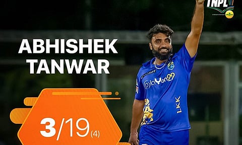 3 விக்கெட் வீழ்த்திய அபிஷேக் தன்வார்