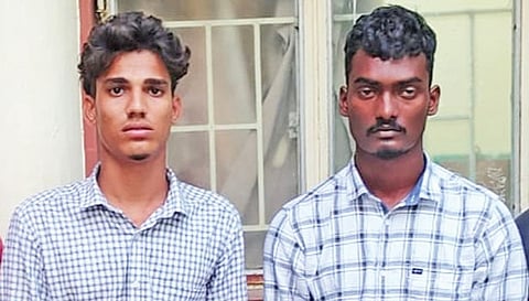 கைது செய்யப்பட்ட சிவானந்தன், கதிரவன்