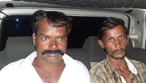 குண்டர் சட்டத்தில் கைதான கோணமண்டையன் மற்றும் பிரபாகரன்.