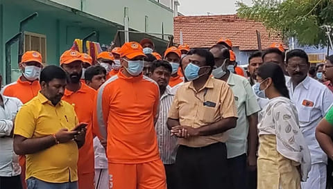 வெள்ளம் பாதித்த பகுதியில் பேரிடர் மீட்பு குழு ஆய்வு