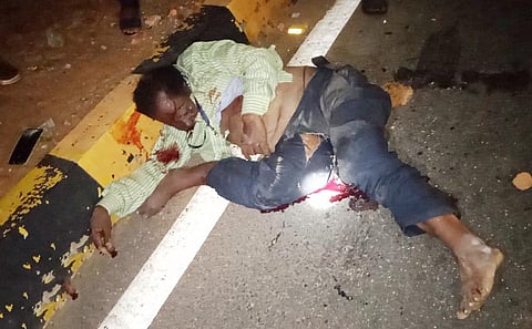 விபத்தில் பலியான மாரியப்பன். 
