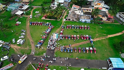 75-வது சுதந்திரதினம்-கிணத்துக்கடவில் டிராக்டர் பேரணி