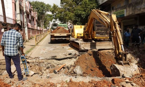 வேப்பமூடு-டதி பள்ளி சாலையில் போக்குவரத்து மாற்றம்
