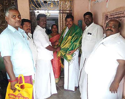 புதிய தி.மு.க. நிர்வாகிக்கு வாழ்த்து