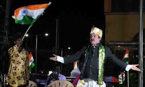 கதாகாலட்சேபம்  நிகழ்ச்சி நடைபெற்ற காட்சி.