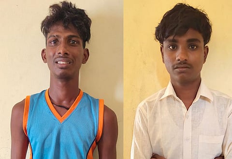 கைதான கொள்ளையர்களை படத்தில் காணலாம்.&nbsp;