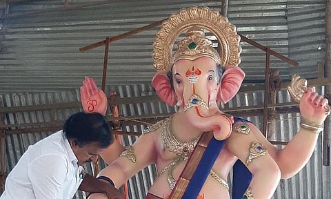 சித்தி விநாயகர் சிலை ராஜபாளையம் வந்தது