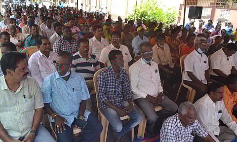 போராட்டம் நடைபெற்ற காட்சி.