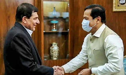 ஈரான் துணை அதிபருடன், மத்திய அமைச்சர் சர்பானந்த சோனோவால் சந்திப்பு