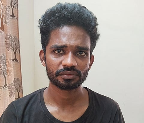 கைதான முகமது அஸ்லம்.&nbsp;