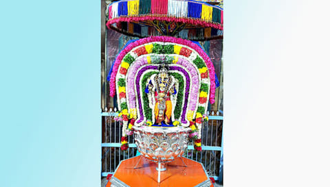 பிள்ளையார்பட்டி கற்பக விநாயகர் கோவிலில் கஜமுக சூரசம்ஹாரம்