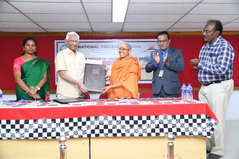 திருச்சி தேசியக்கல்லூரியில் கலாசாரத்தை வளர்க்க புரிந்துணர்வு ஒப்பந்தம்