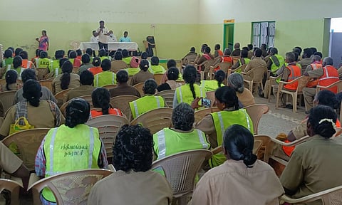 தூய்மைபணியாளர்கள் சட்டங்கள் குறித்து விழிப்புணர்வு பயிற்சி