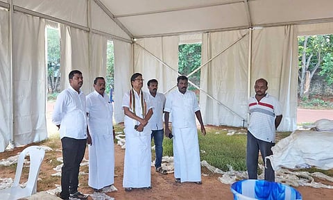 குமரி மாவட்டத்தில் ராகுல்காந்தி பாதயாத்திரை இடங்களை கே.எஸ்.அழகிரி இன்று பார்வையிட்டார்