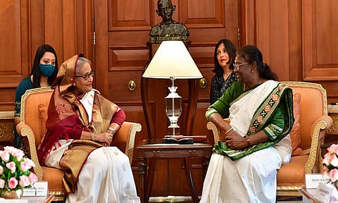 ஜனாதிபதியை சந்தித்த வங்கதேச பிரதமர் ஷேக் ஹசினா