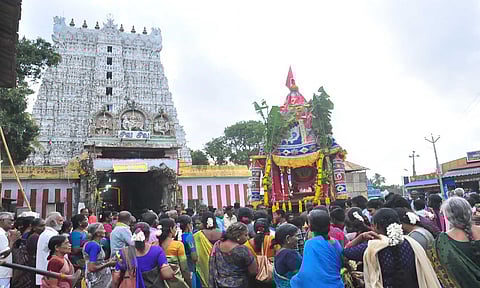 சுசீந்திரம் தாணுமாலயசுவாமி கோவிலில் ஆவணி தேரோட்டம்