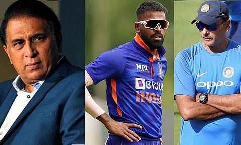 சுனில் கவாஸ்கர் - ஹர்த்திக் பாண்ட்யா - ரவி சாஸ்திரி