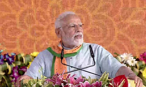 பஞ்சாயத்து பவனில் இருந்து ராஷ்டிரபதி பவன் வரை பெண் சக்தியின் கொடி- பிரதமர் மோடி பேச்சு