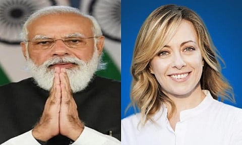 தேர்தலில் வெற்றி பெற்ற இத்தாலிய தலைவர் மெலோனிக்கு பிரதமர் மோடி வாழ்த்து