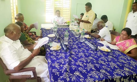 கண்ணங்குடி யூனியன் கூட்டம் நடந்தது.